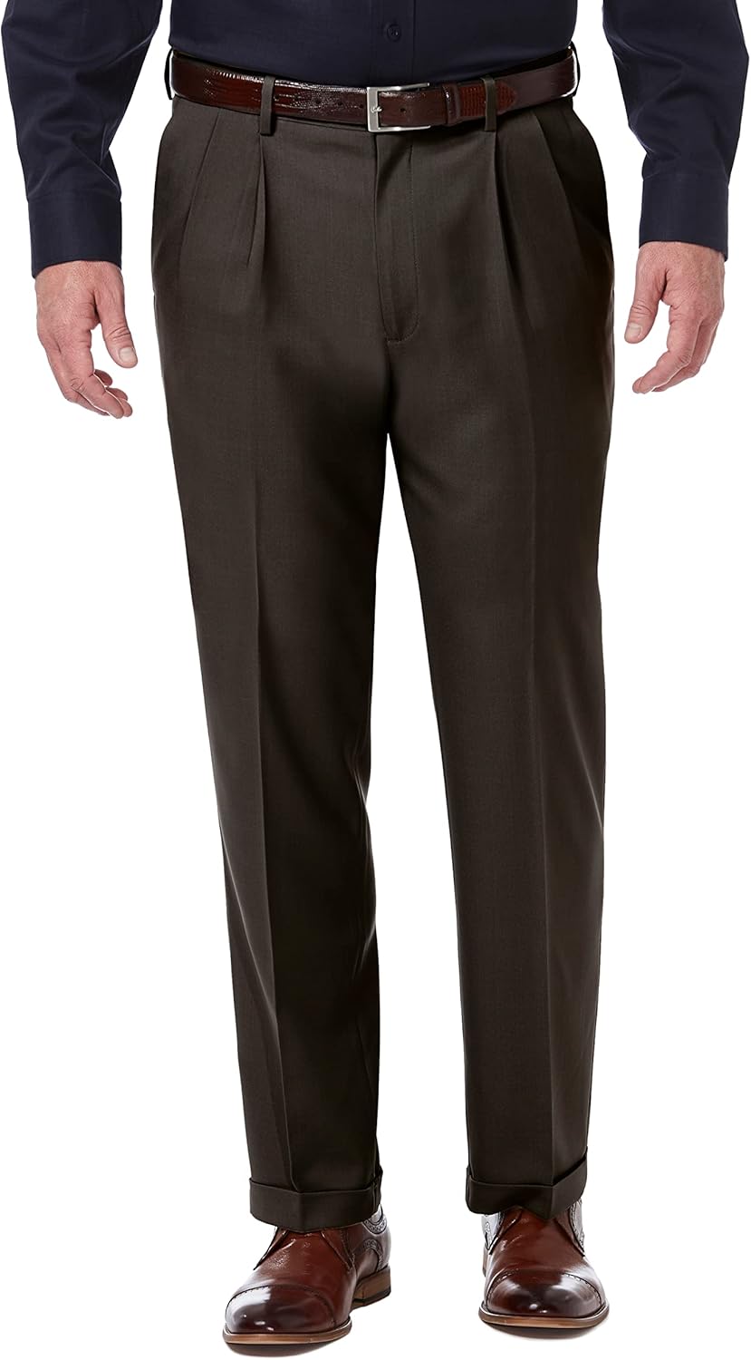 Haggar Men's Premium Comfort Classic Fit Pleat Front Pant Review