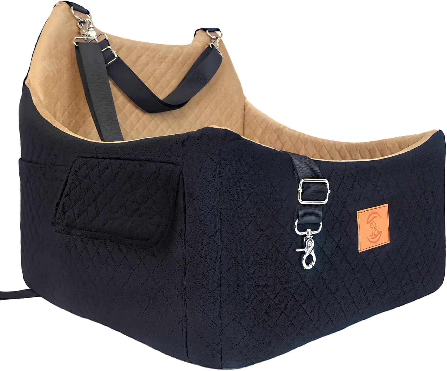 Cozy Washable Dog Car Seat - Medium/Small Dogs - Fits Cars, Trucks, SUVs