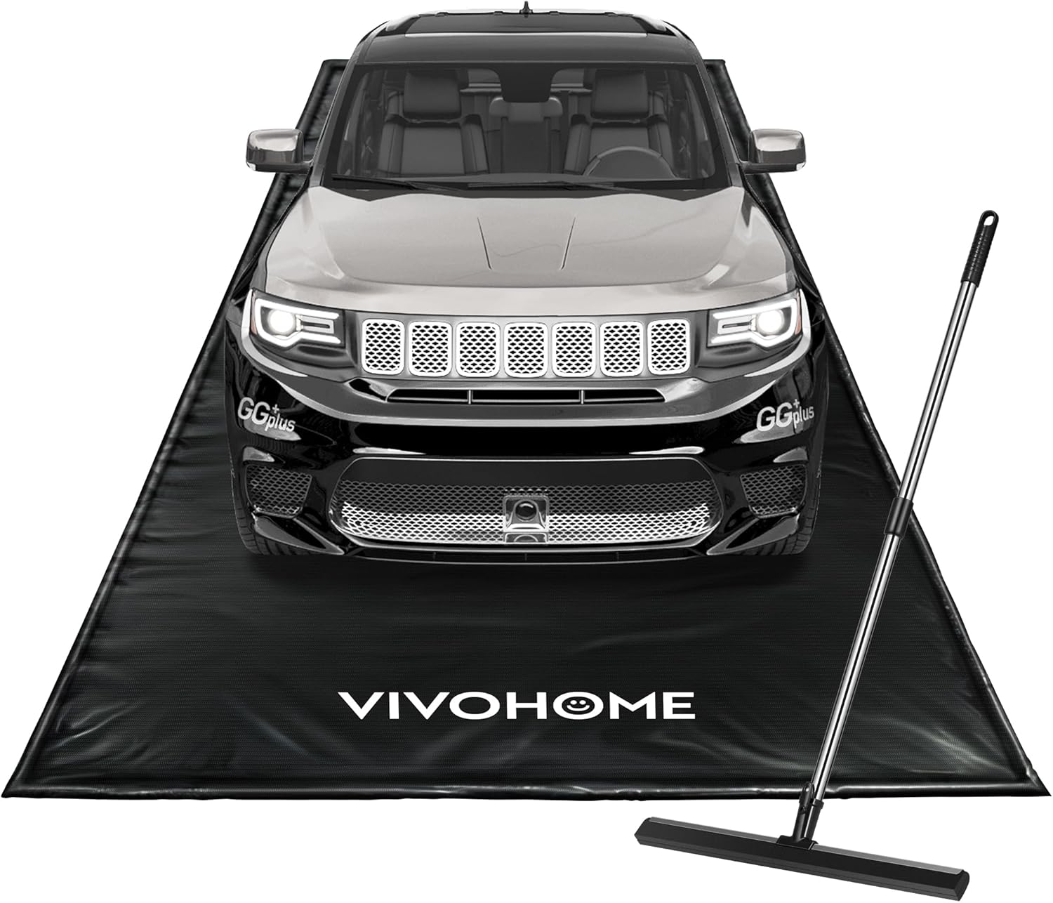 VIVOHOME Heavy Duty Garage Floor Mat with Stay Put Corner Design