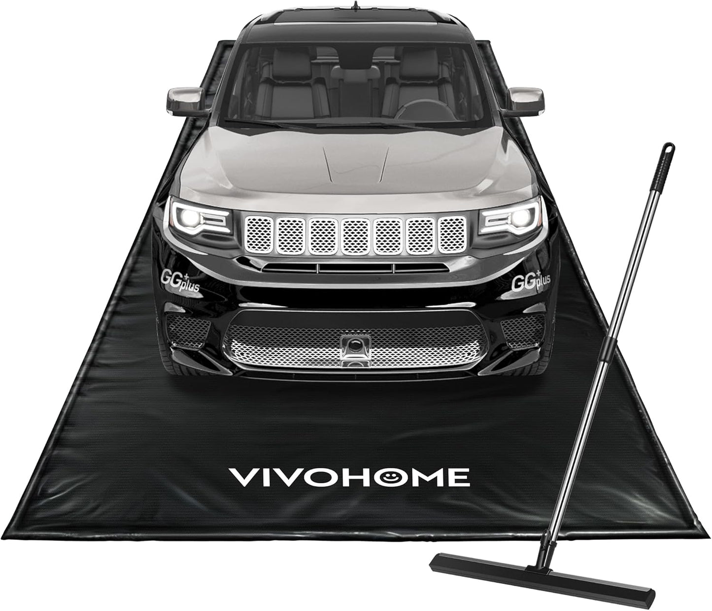 VIVOHOME Heavy Duty Garage Floor Mat with Stay Put Corner Design