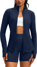 Women's Slim Fit Workout Jacket with 4 Pockets - Soft Cloud Fabric
