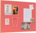Bulletin Board 23.6 x 17.7 in Coral Red Pin Board - Stylish Cork