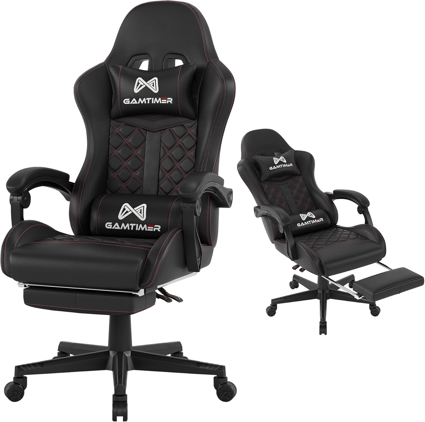 Gaming Chair with Footrest for 400 lbs Adults - High Back Comfort