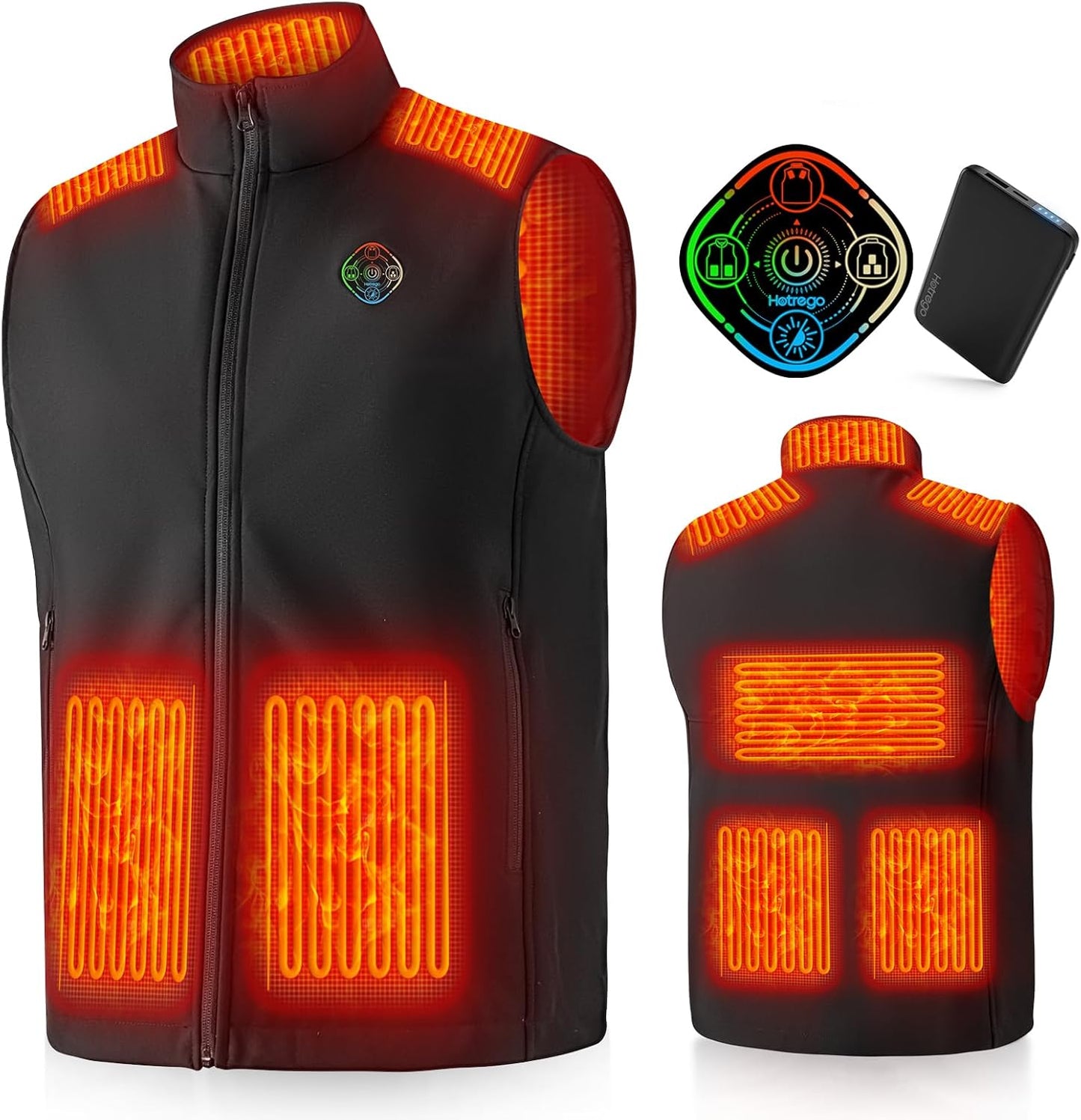 Heated Vest For Men with Battery Pack and Smart Controller