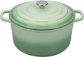 Enameled Cast Iron Dutch Oven 4.5 Quart Green - Sourdough Baker's