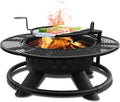 Red Mountain Valley 47ft Outdoor Fire Pit with Adjustable Grill