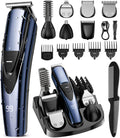 Electric Beard Trimmer for Men - 16-in-1 Cordless Grooming Kit