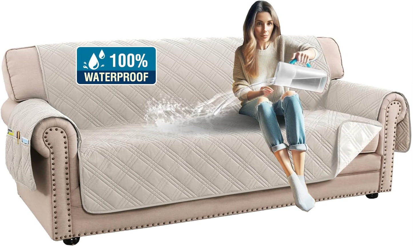 H.VERSAILTEX Waterproof Couch Covers for Pets - Modern Slipcovers