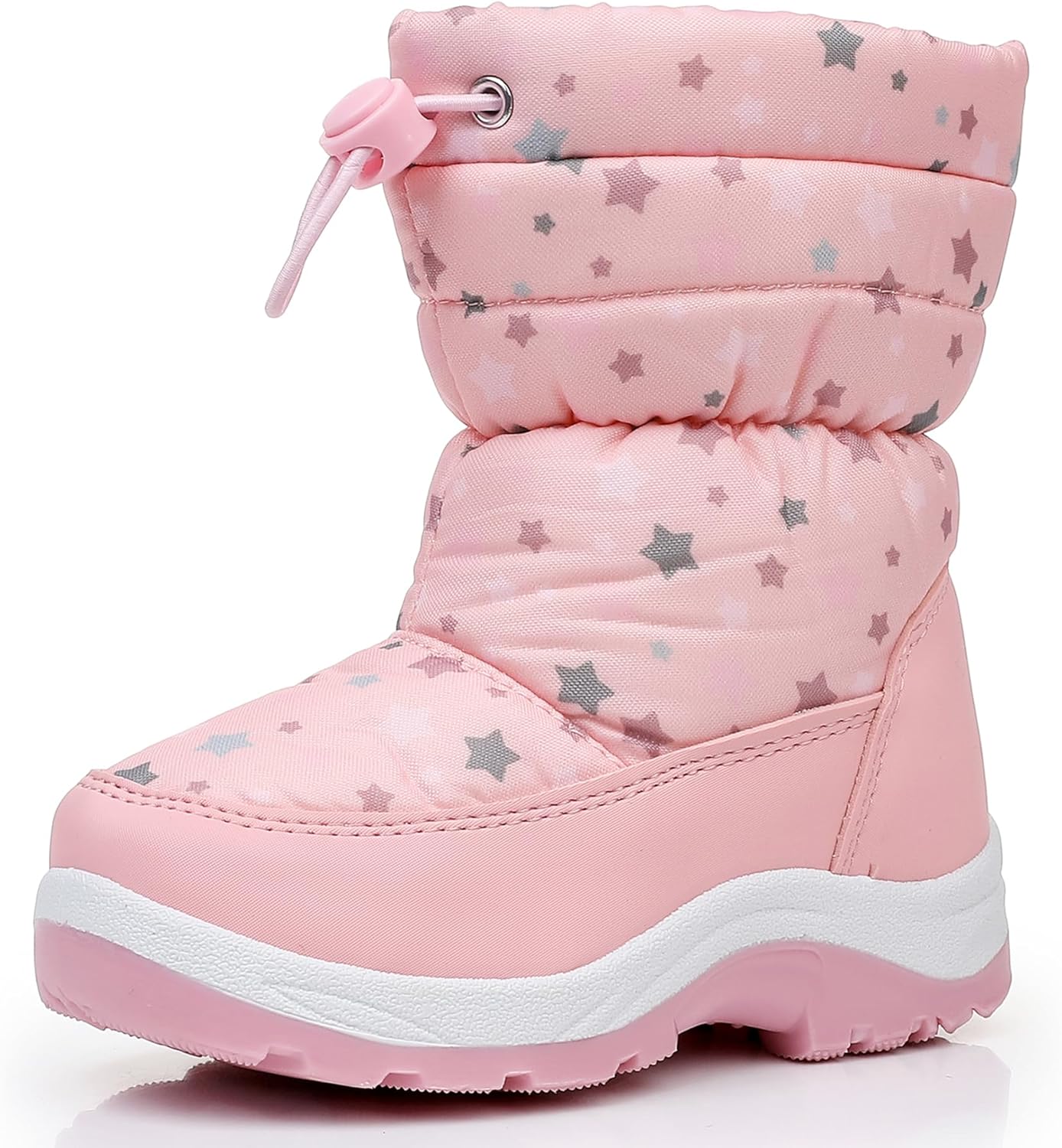Apakowa Kid's Girls Cold Weather Snow Boots for Cozy Comfort