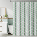 Geometric Farmhouse Shower Curtain Set for Modern Bathrooms