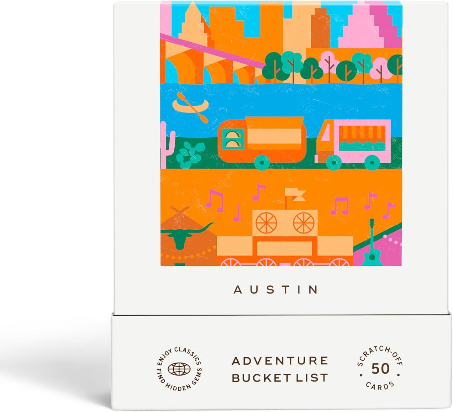 Austin Adventure Bucket List - 50 Scratch-Off Cards for Fun