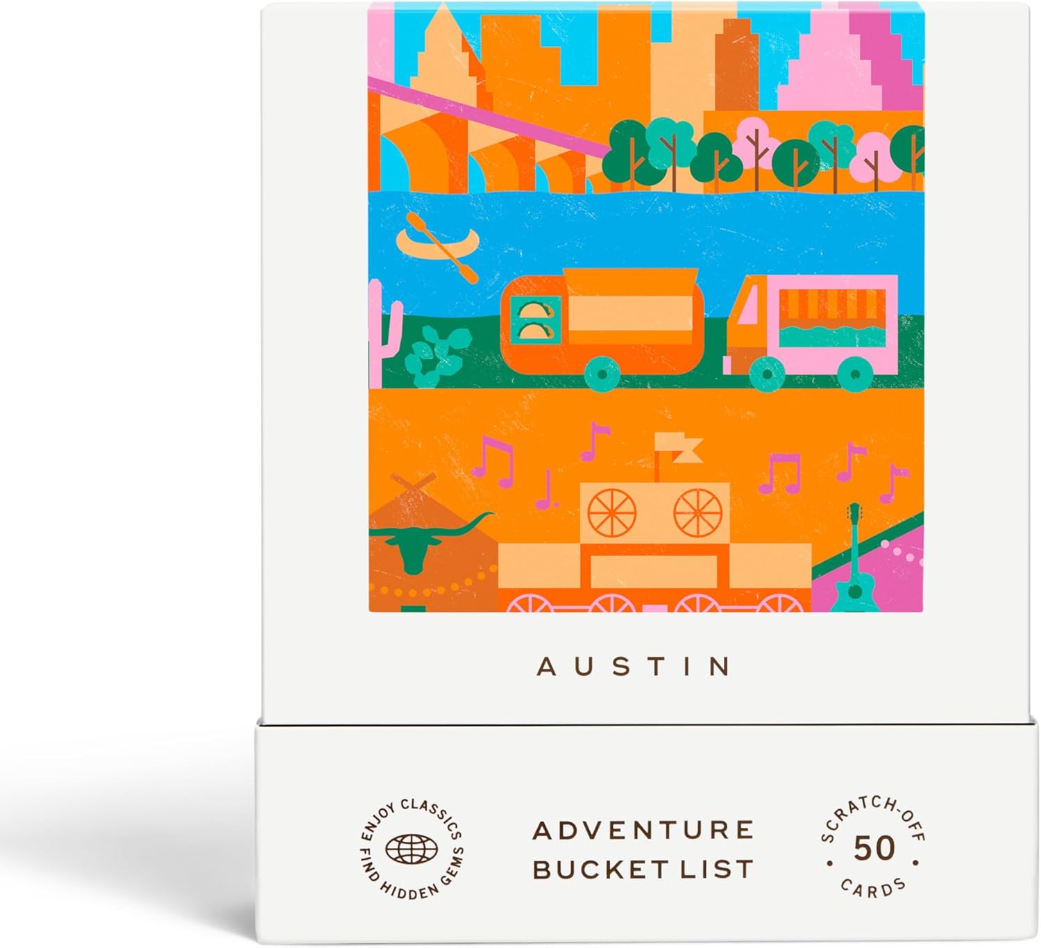 Austin Adventure Bucket List - 50 Scratch-Off Cards for Fun