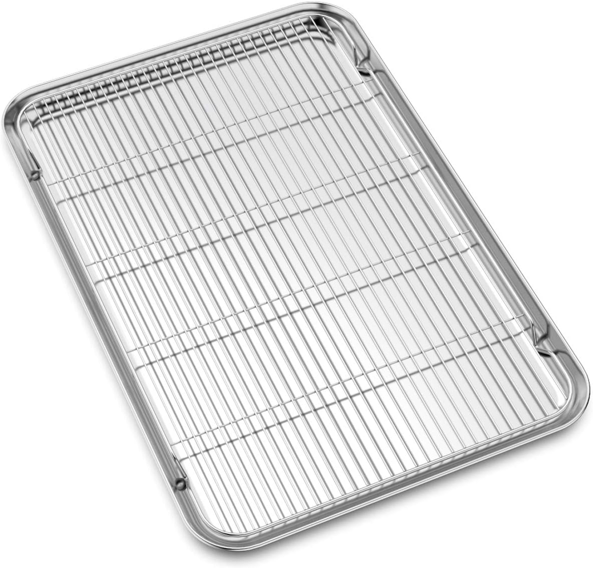 Large Set Baking Sheet and Cooling Rack Set for Healthy Baking