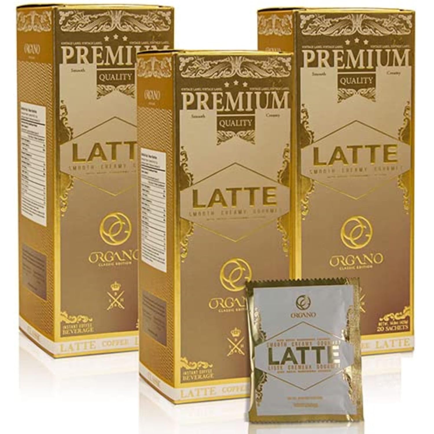 ORGANO Gourmet Cafe Latte with Ganoderma Lucidum for Instant Delight