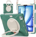 Emerald Green iPad Pro 12.9 & iPad Air 13 Case - Rotating Stand