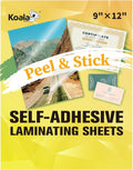 Koala Self Adhesive Laminating Sheets 9 x 12 in - No Machine Needed