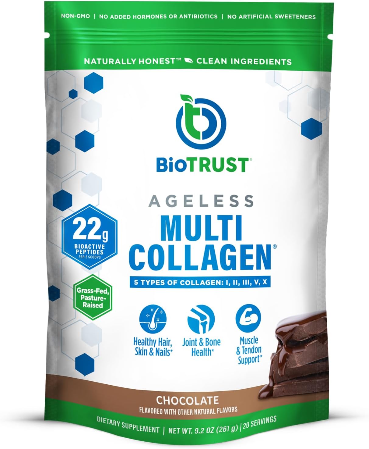 Ageless Multi Collagen Peptides Powder for Healthy Aging