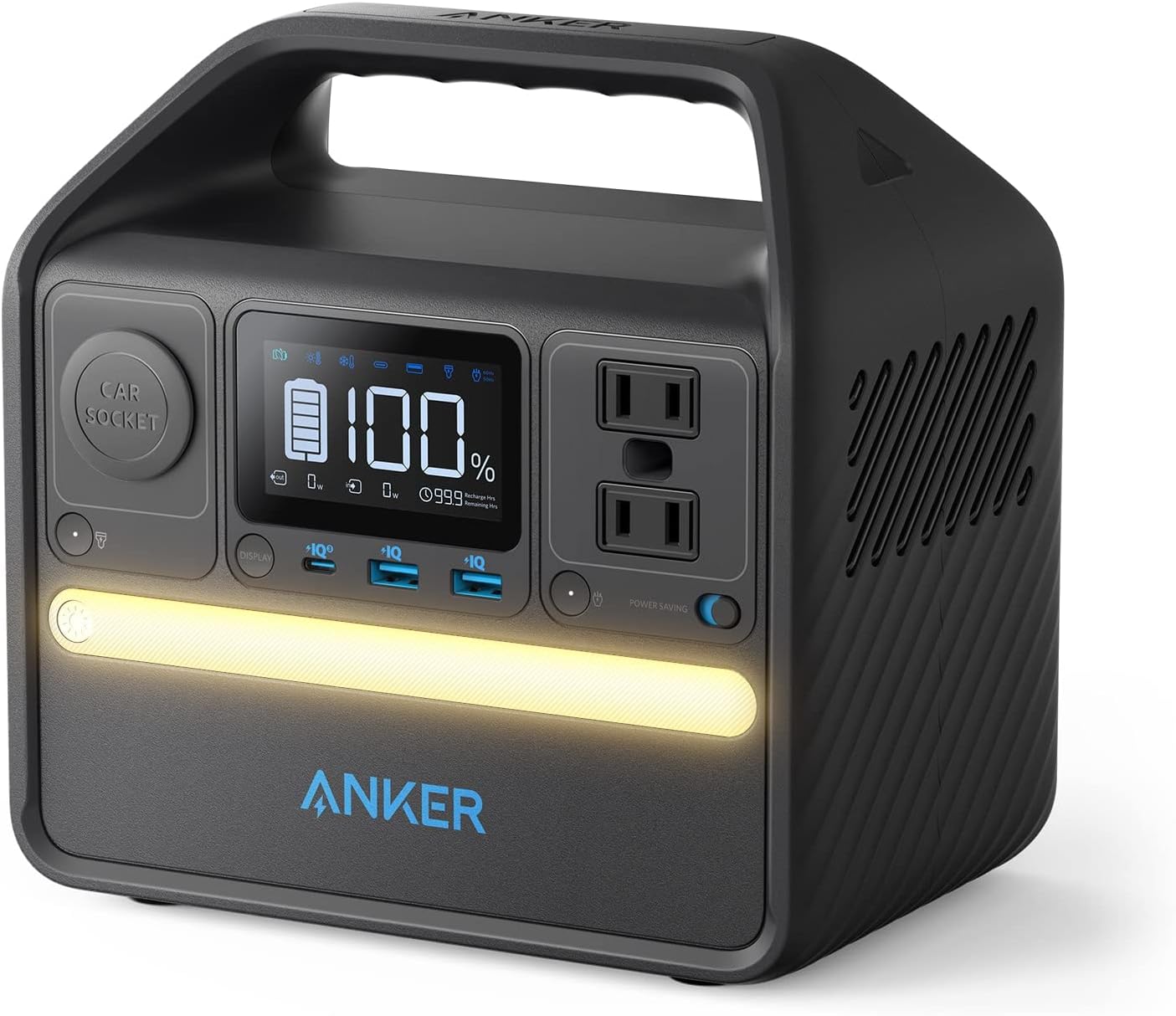 Anker 521 Portable Power Station: 256Wh LiFePO4 Battery, 6-Port PowerHouse, 300W Solar Generator