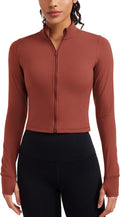 Butterluxe Cropped Athletic Jacket for Women - Slim Fit Track Top