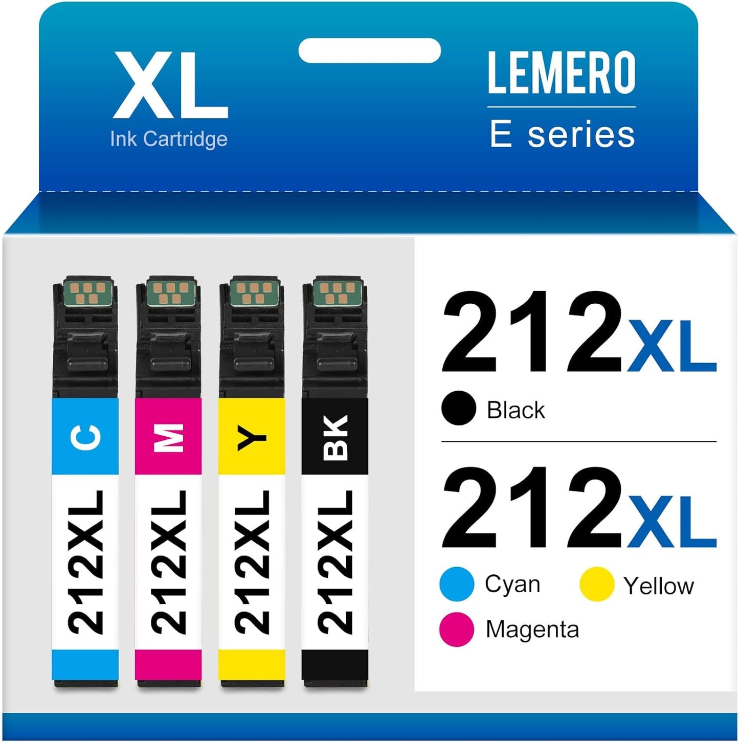 High-Quality Ink Set for Epson Printers - LEMERO 212XL
