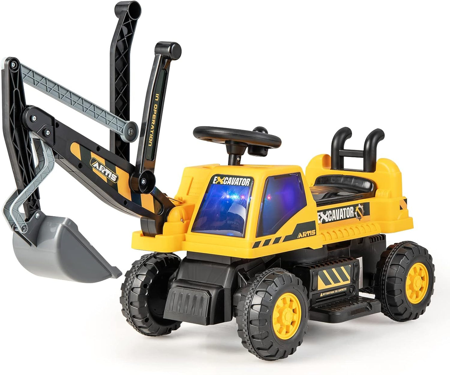 HONEY JOY Ride on Excavator for Kids - Fun Construction Toy
