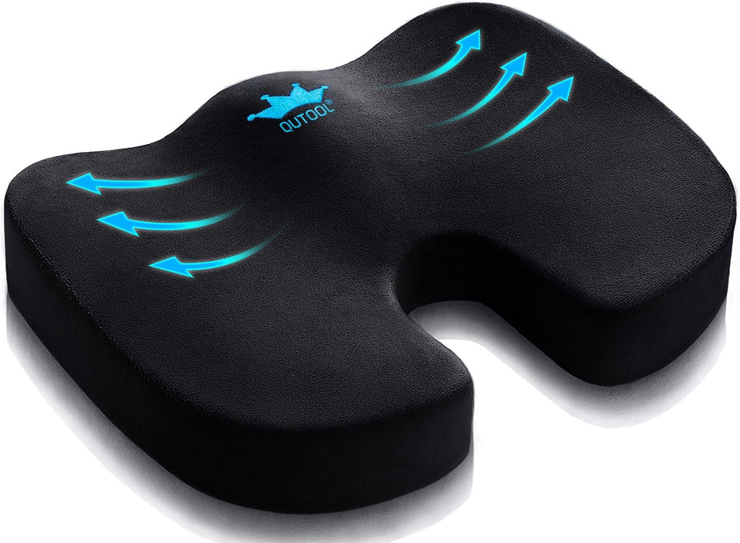 QUTOOL Memory Foam Seat Cushion - Pain Relief & Comfort