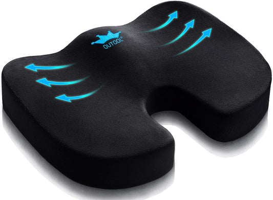 QUTOOL Memory Foam Seat Cushion - Pain Relief & Comfort