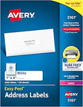 Avery Easy Peel Address Labels 1 in x 4 in - Reliable Laser Mailing