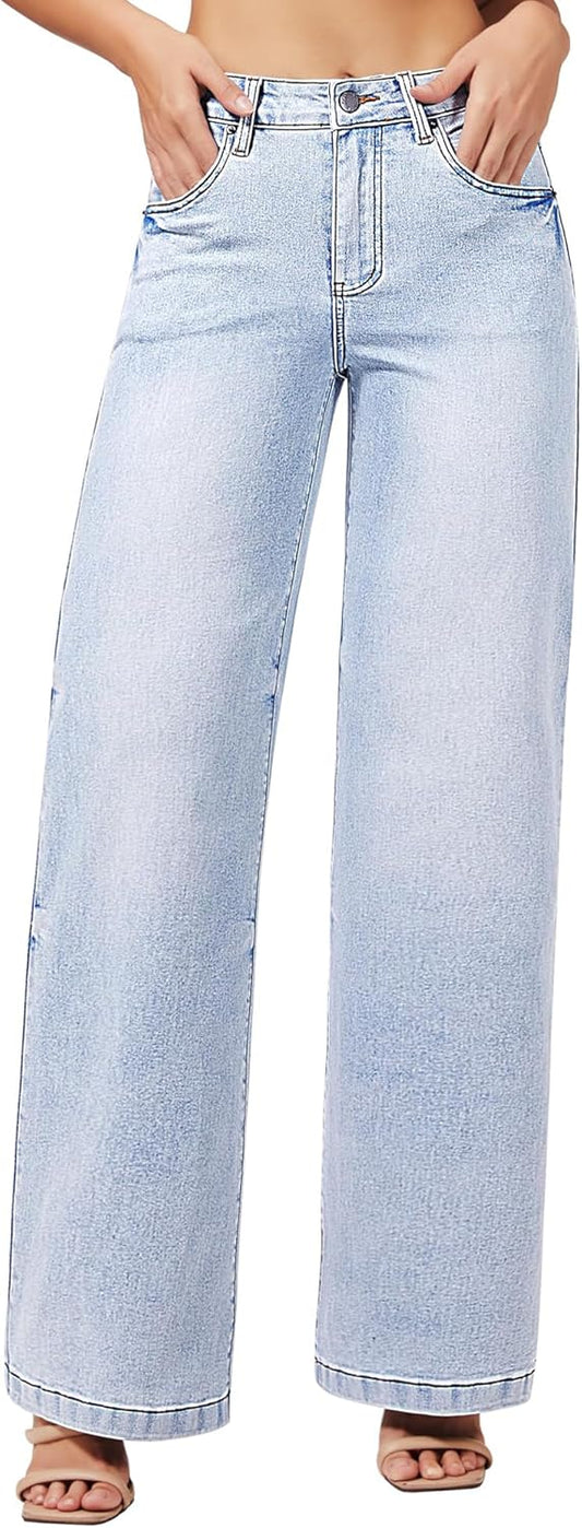 Roswear Women's Wide Leg Jeans for Stylish Comfort and Fit