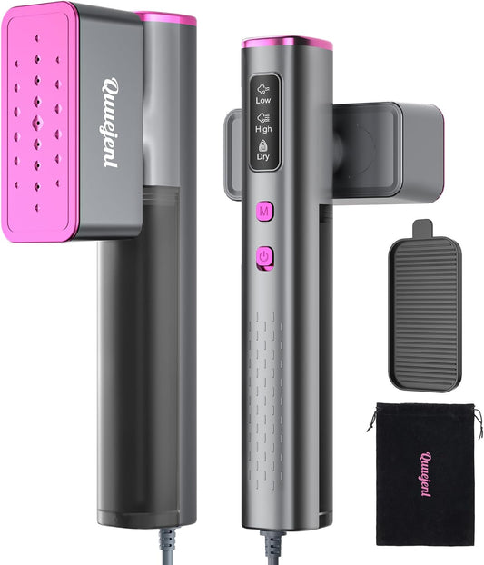 Travel Steamer for Clothes - Dual Voltage Handheld 2 in 1