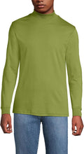 Lands' End Men's Supima Cotton Mock Turtleneck for Casual Wear