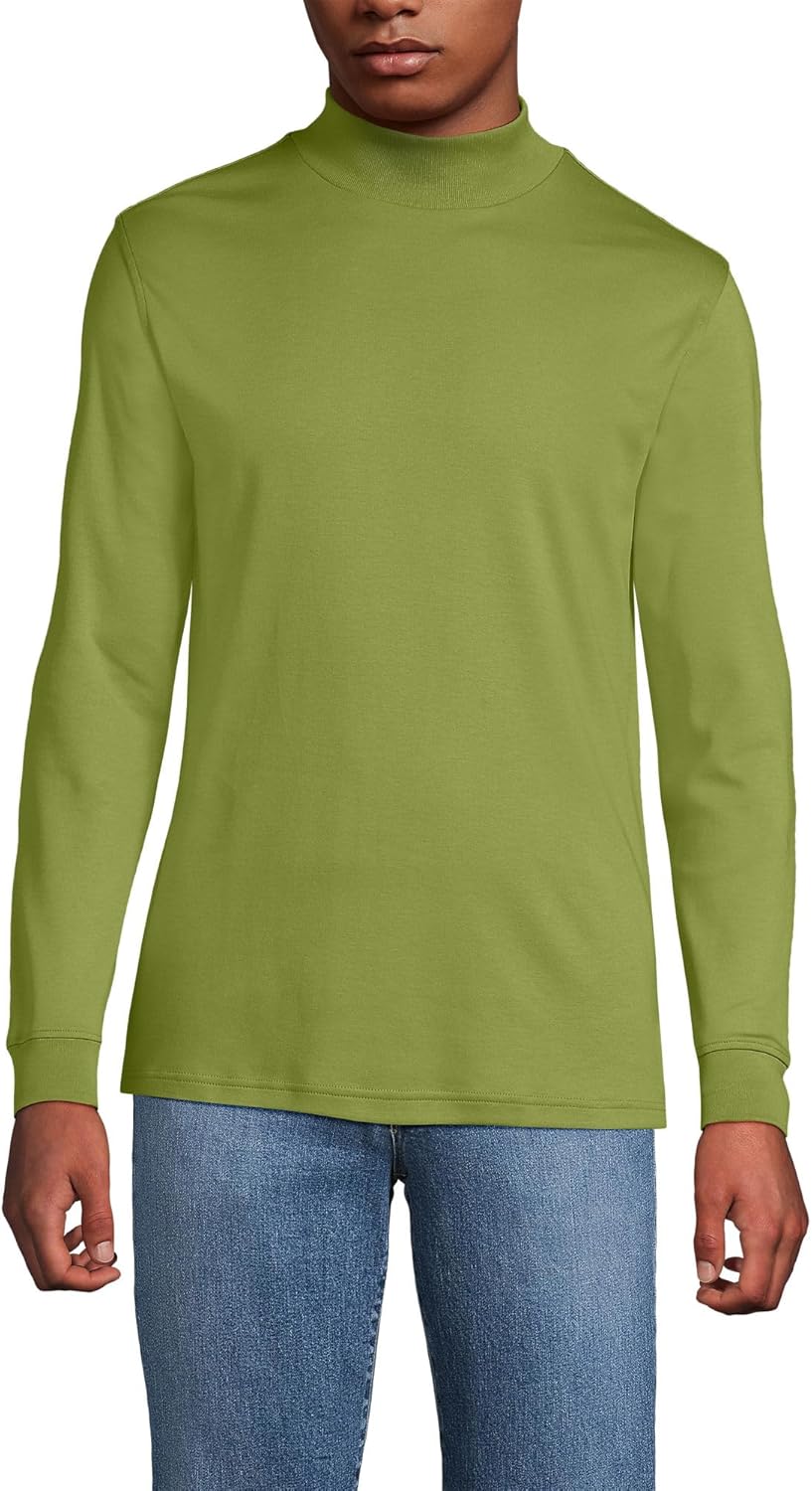 Lands' End Men's Supima Cotton Mock Turtleneck Shirt Review
