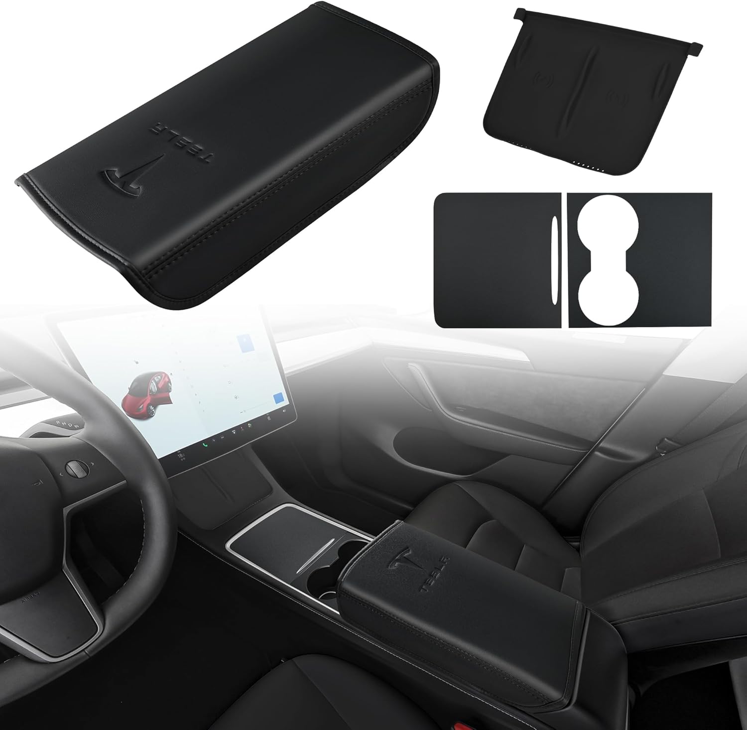 Center Console Cover Set for Tesla Model 3/Y 2021-2025