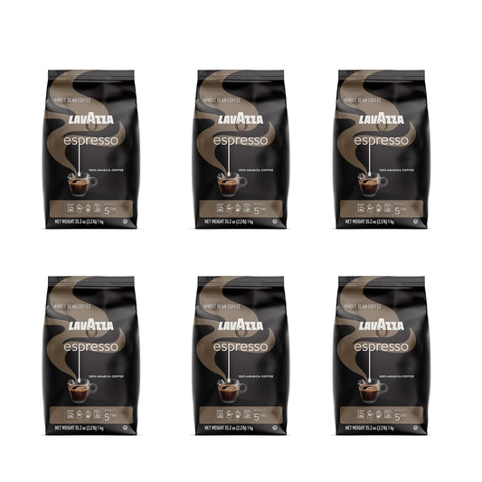 Lavazza Medium Roast Whole Bean Coffee - 2.2 lb x 6