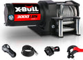 X-BULL 12V 3000LBS Electric ATV Winch Remote Wireless Control