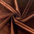 Stretch Velvet Fabric 58/60 in Wide (5 Yard, Brown) - Stretchy Apparel