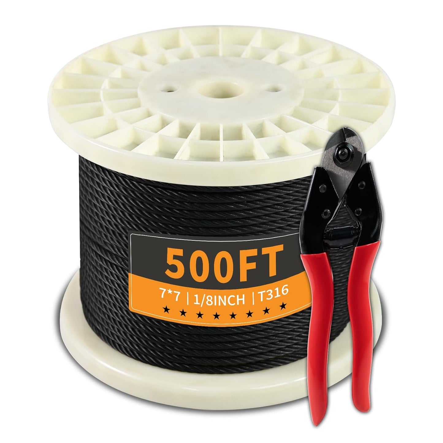 500FT 1/8 Stainless Steel Cable for Deck Railing and DIY Projects