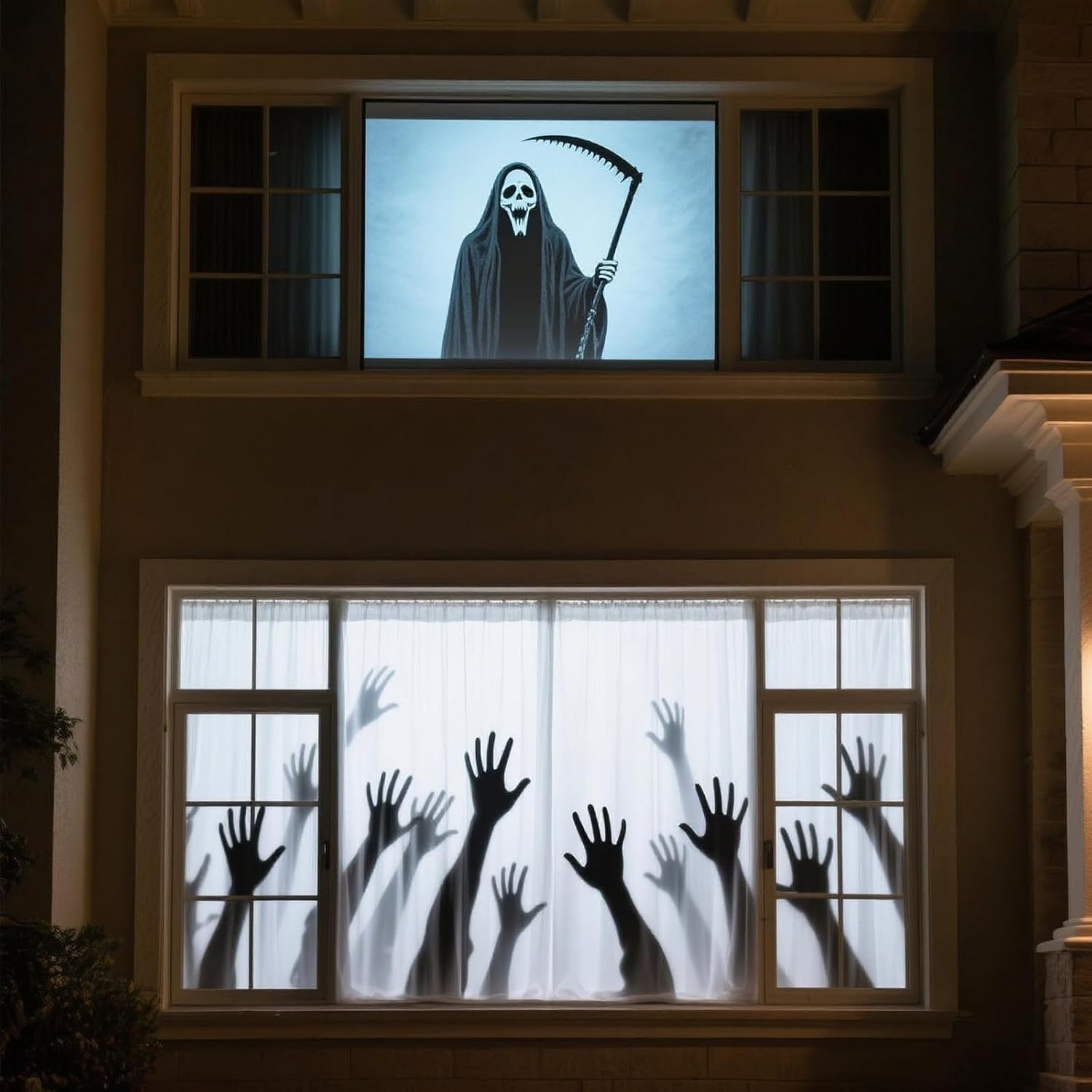 AAJK 120in Holographic Rear Projection Screen for Halloween Fun