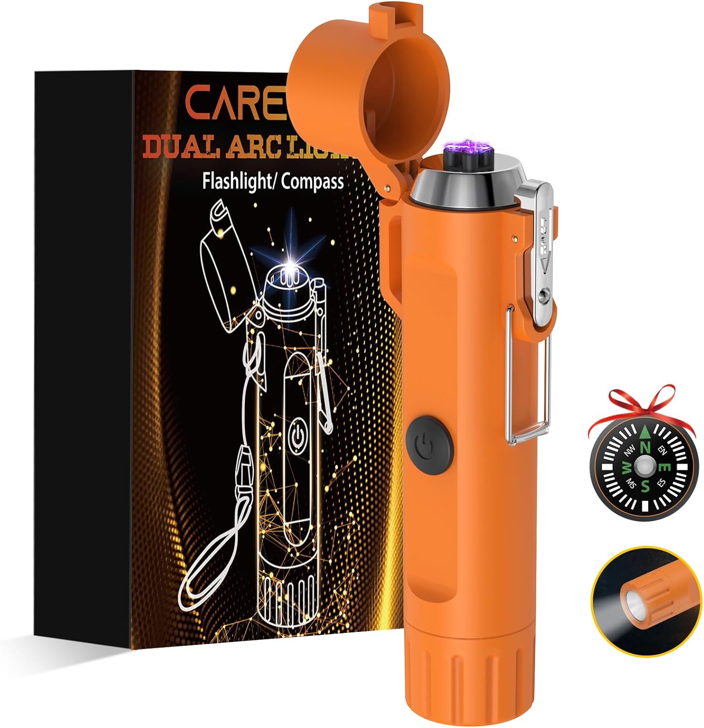 CAREVER 3-in-1 Electric Waterproof Lighter - Outdoor Essential