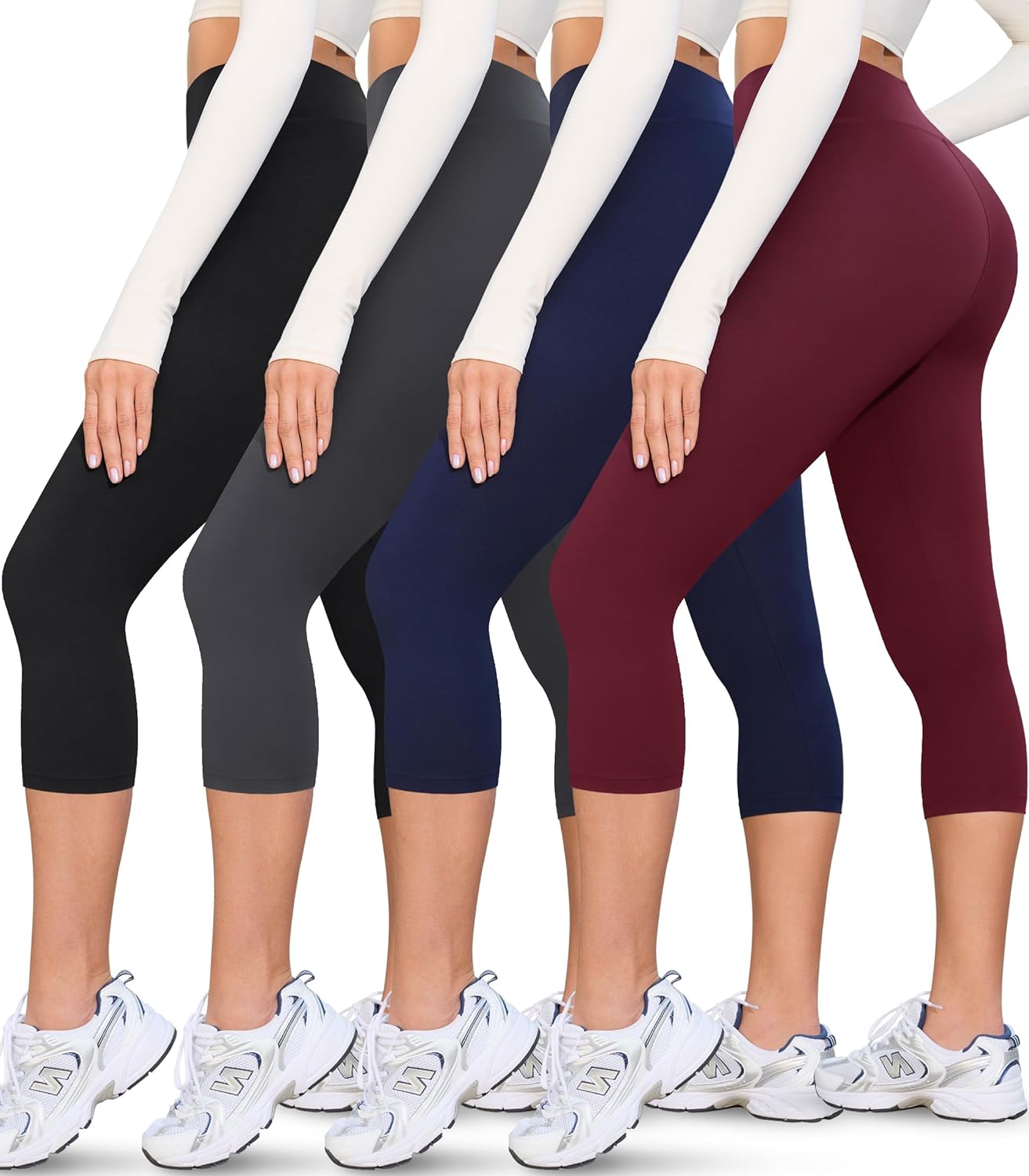VALANDY Creamlush Capri Leggings for Women - Soft Yoga Pants