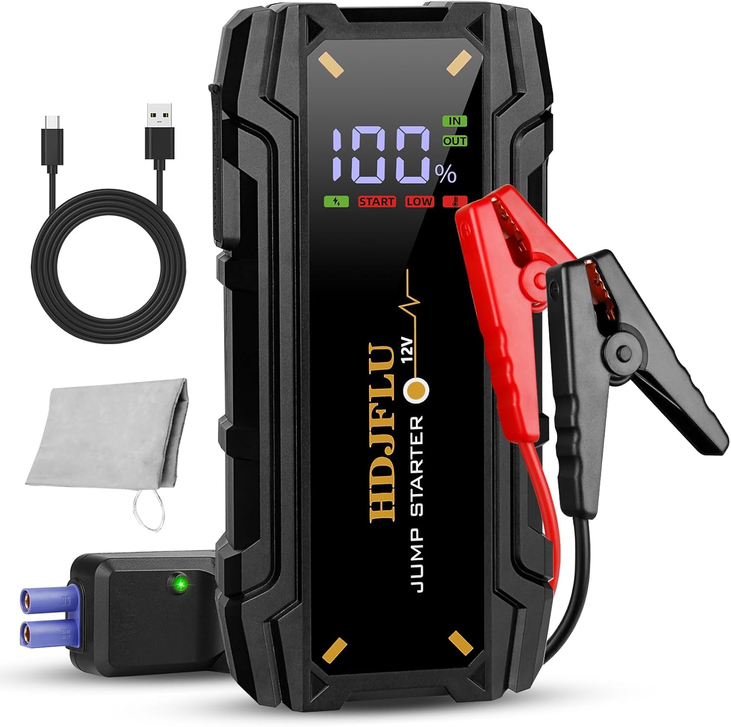 3000A Portable Jump Starter - Power for 7.0L Petrol & 5.5L Diesel