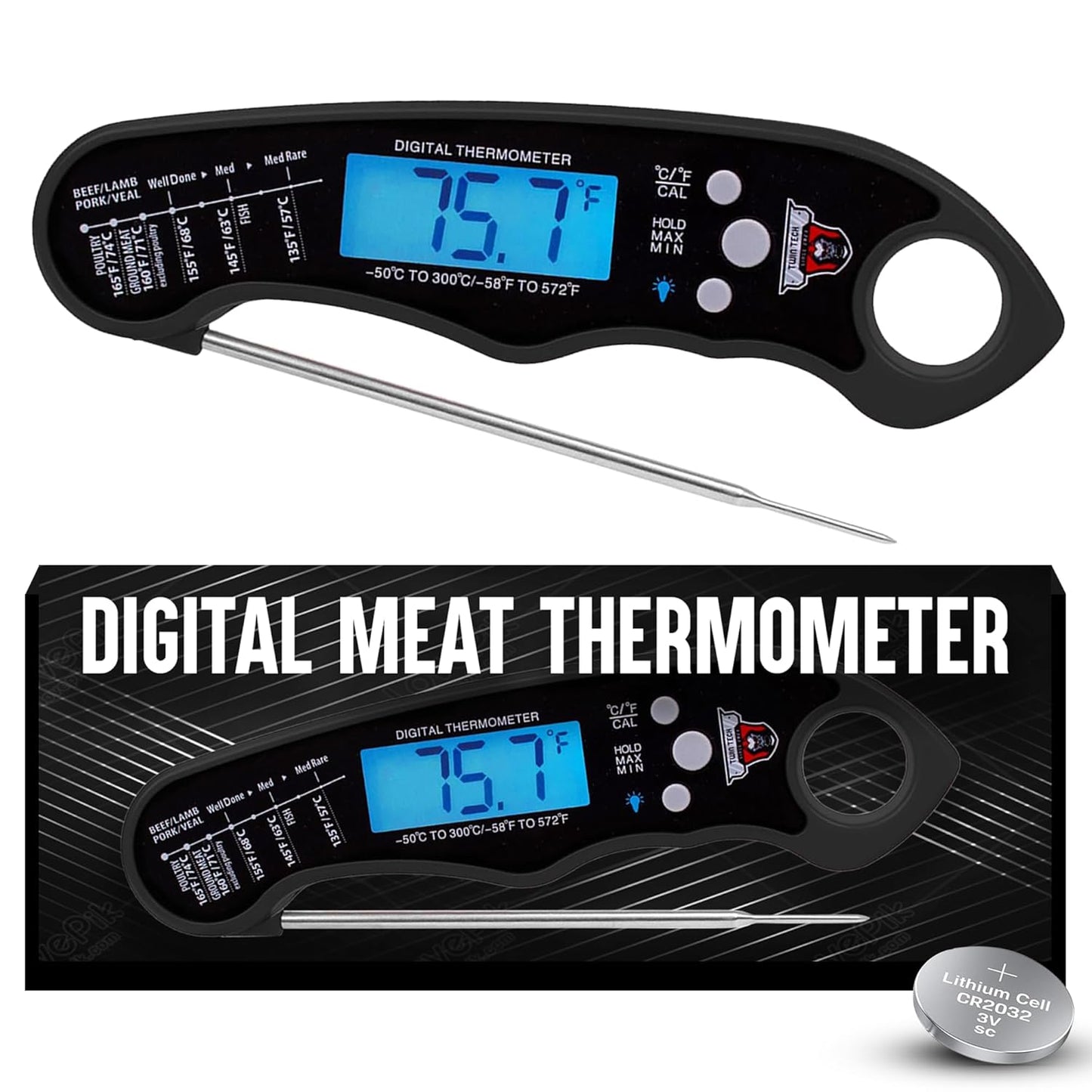 Wireless Waterproof Meat Thermometer | Accurate Grilling Tool
