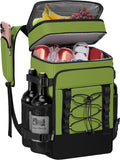 Cooler Backpack - 40 Can Insulated Picnic Backpack Cooler with 2