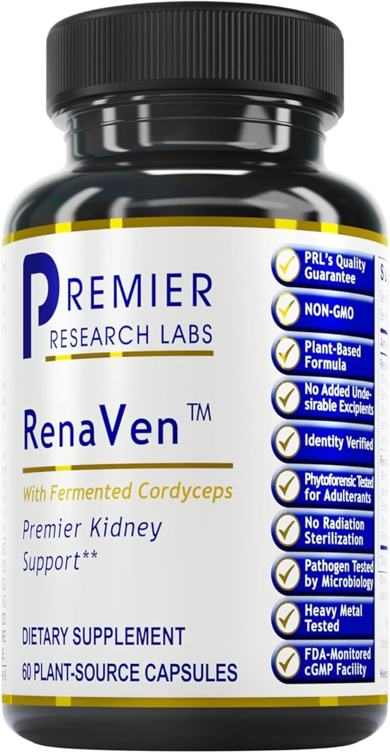 RenaVen Kidney Support for Detox and Repair with Cordyceps
