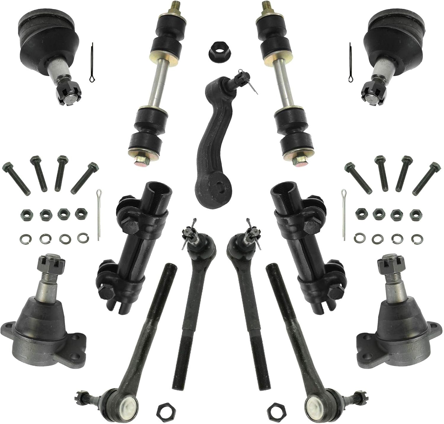 TRQ Front Steering & Suspension Kit for Chevrolet GMC Vehicles