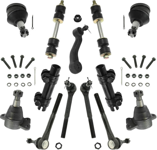 TRQ Front Steering & Suspension Kit for Chevrolet GMC Vehicles