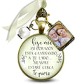 Spanish Memorial Bridal Bouquet Charm Photo Pendant - Heartfelt