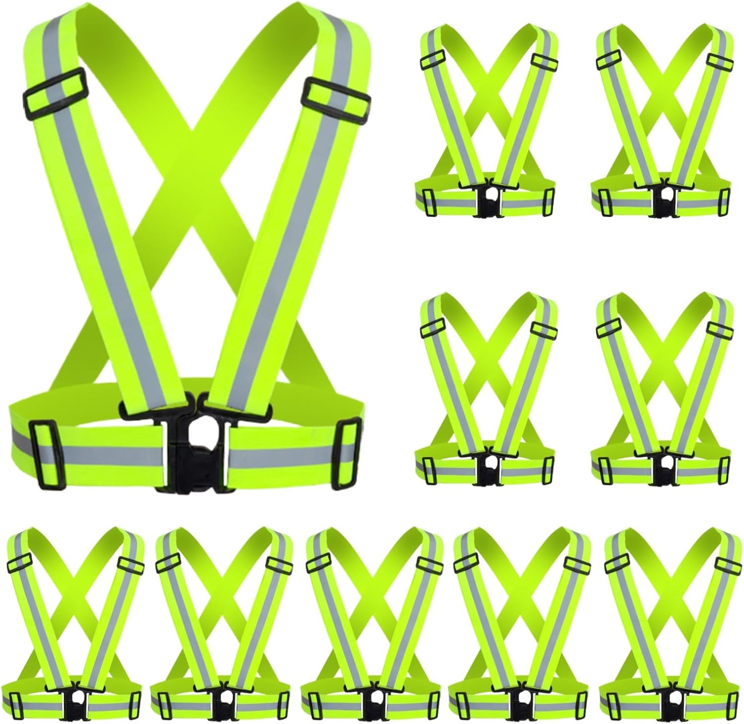 Reflective Running Vest for High Visibility Night Cycling Safety