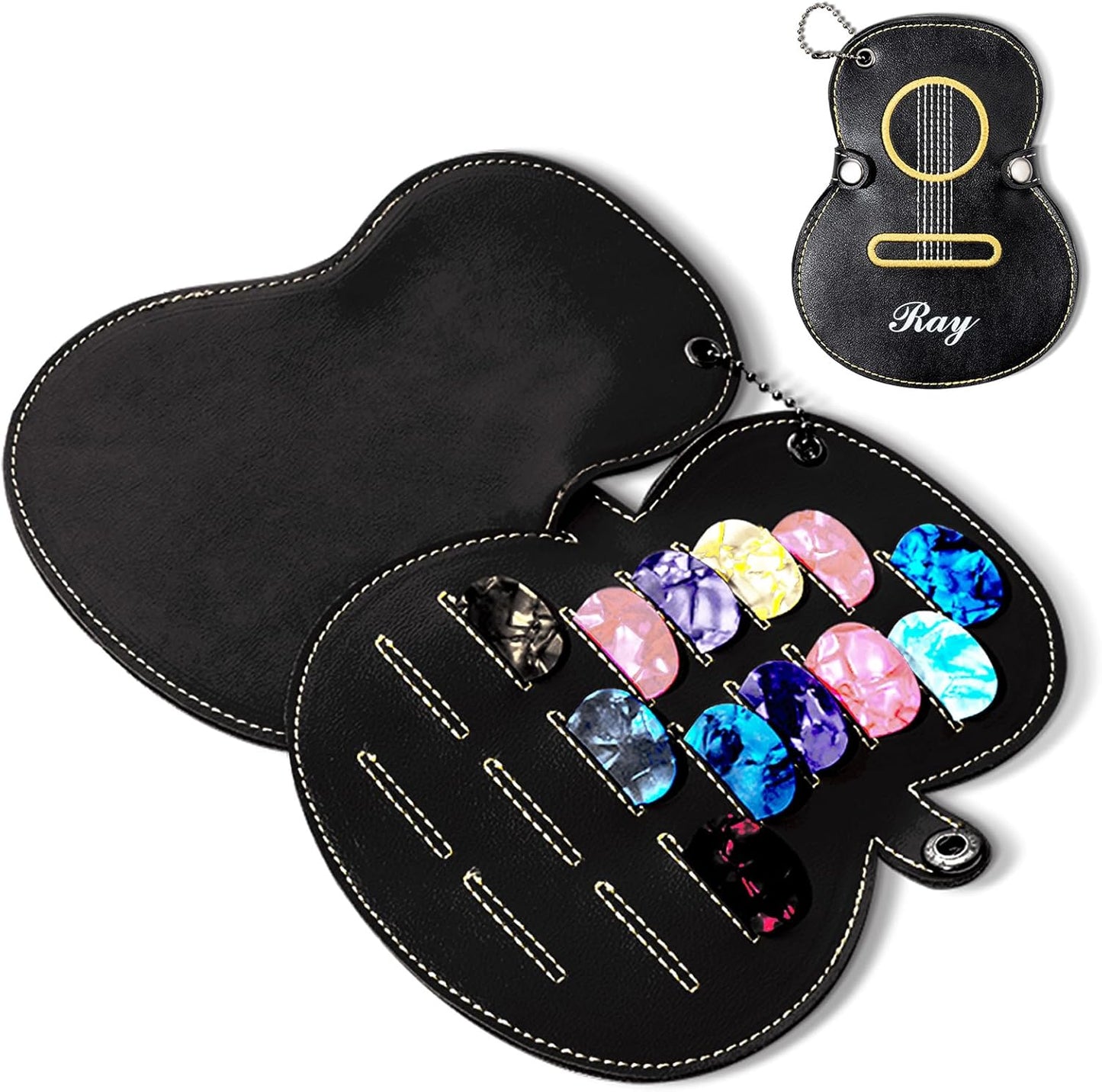 Personalized Guitar Pick Case with Custom Text - Keep Your Picks Organized in Style!