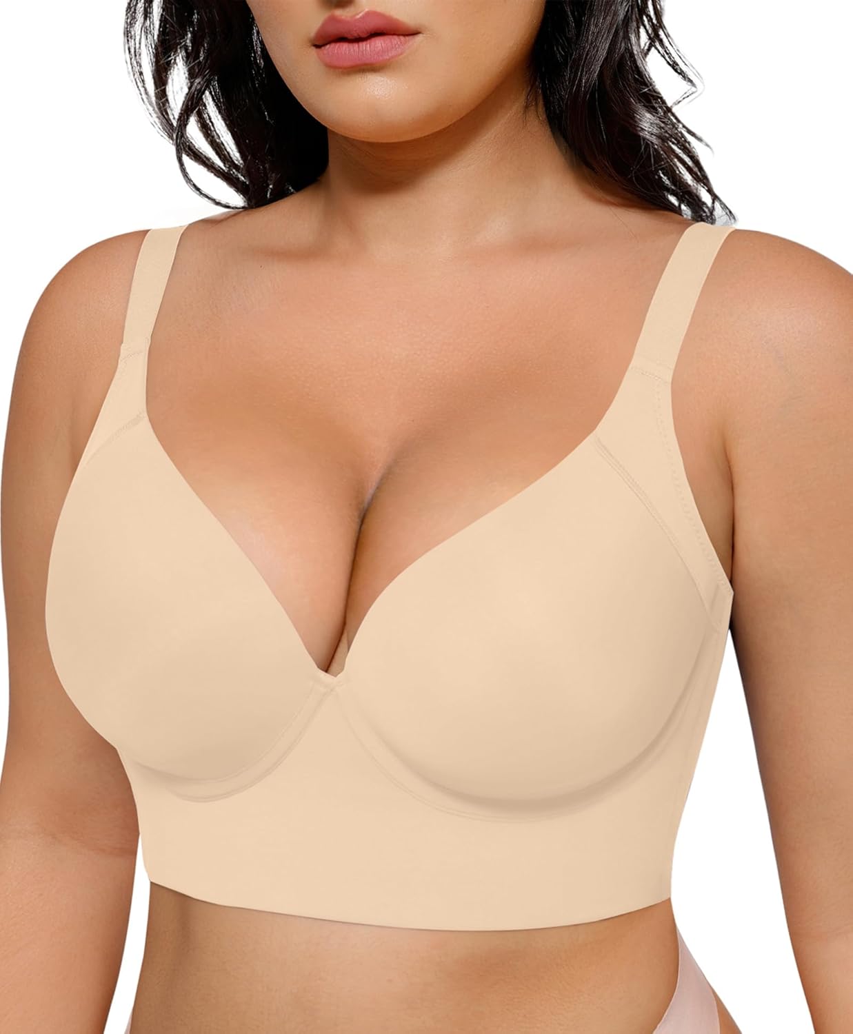 SHAPELLX Back Smoothing Bras for Women with Comfortable Fit
